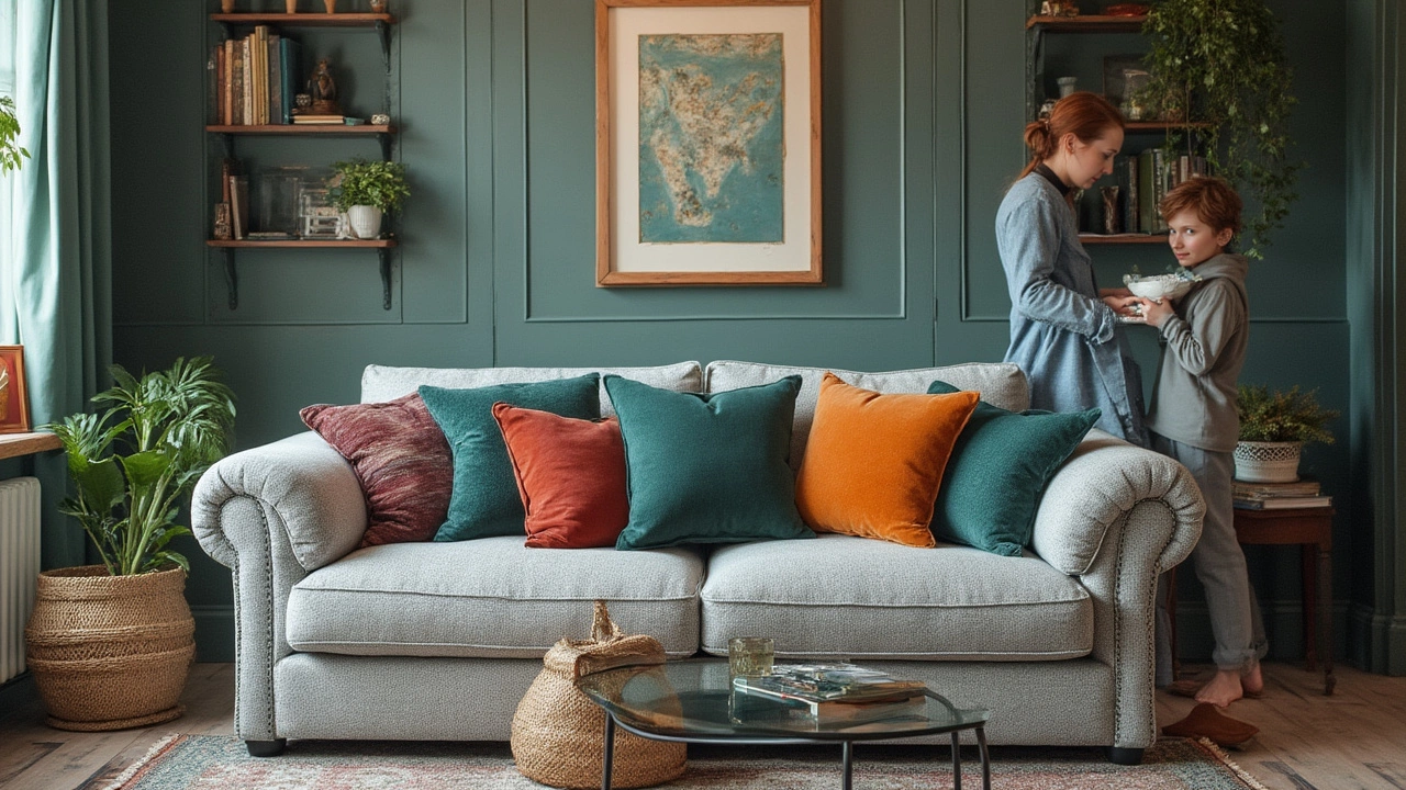 Arranging Cushions for Comfort and Conversation