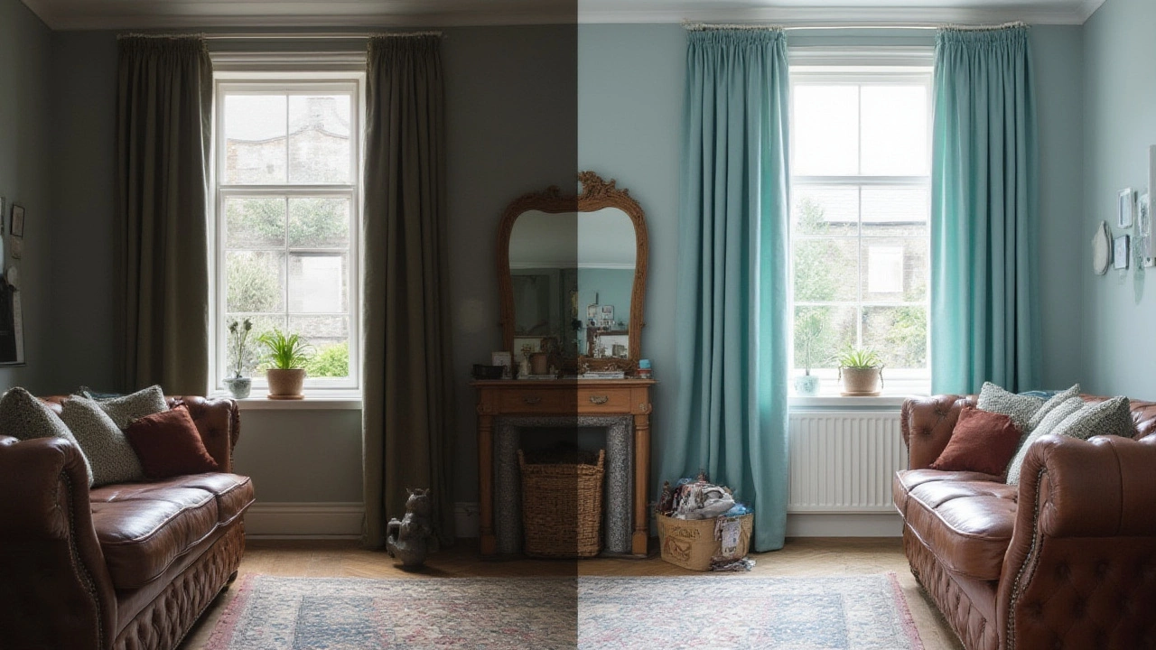 How Curtain Placement and Style Influence Spatial Effect